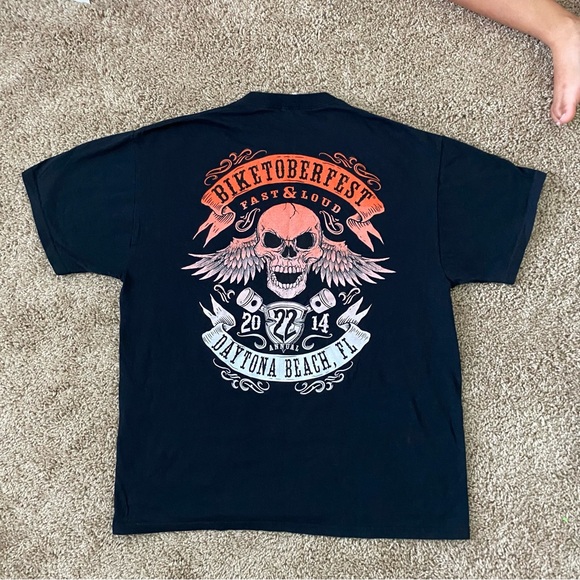 Men’s Black Daytona Beach BIKETOBERFEST Fast and Loud 2014 22nd Annual S… - Picture 4 of 7